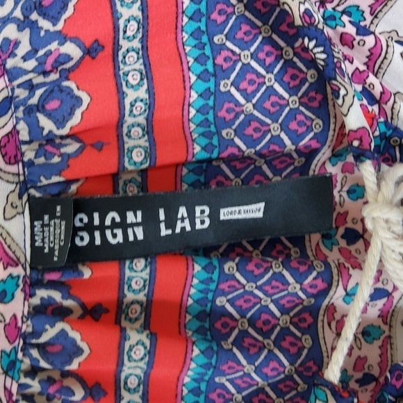 Design Lab Lord & Taylor Long Sleeve Blouse Size M - Picture 2 of 4